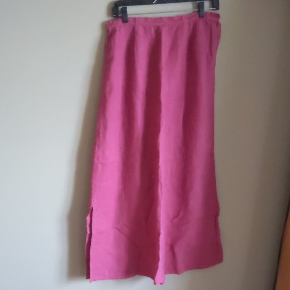 Vintage Linen Maxi Skirt for Women